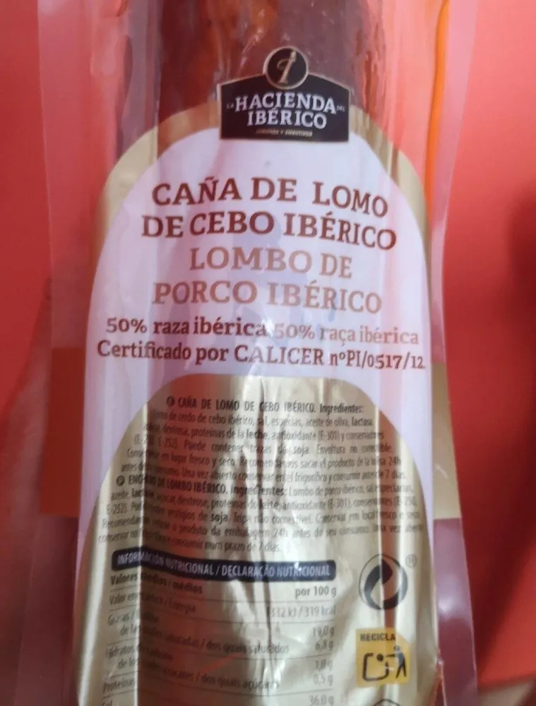 Caña de lomo de cebo ibérico