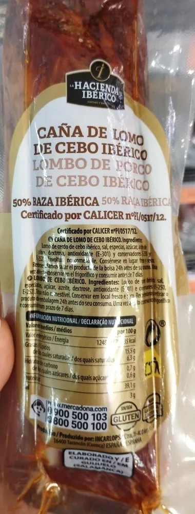 Caña de lomo de cebo iberico