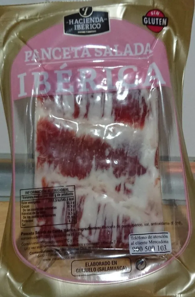 Panceta salada ibérica