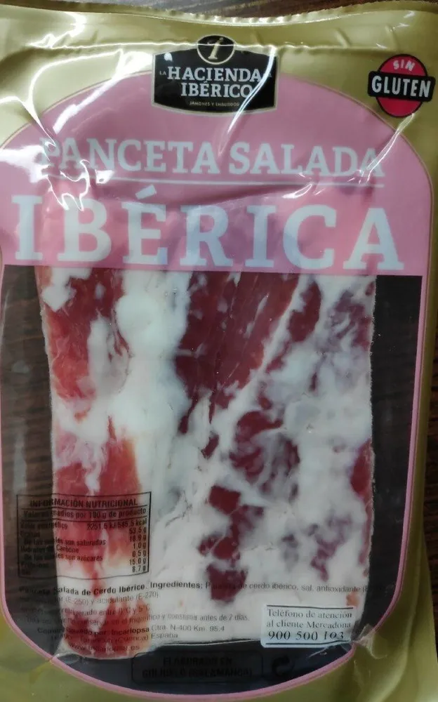 Panceta salada iberica