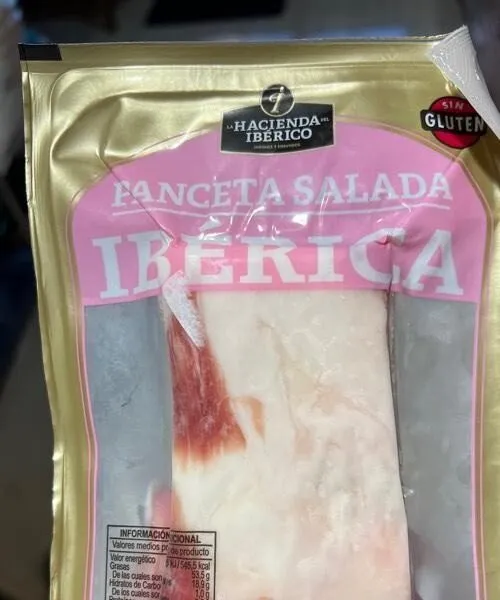 Panceta salada ibérica