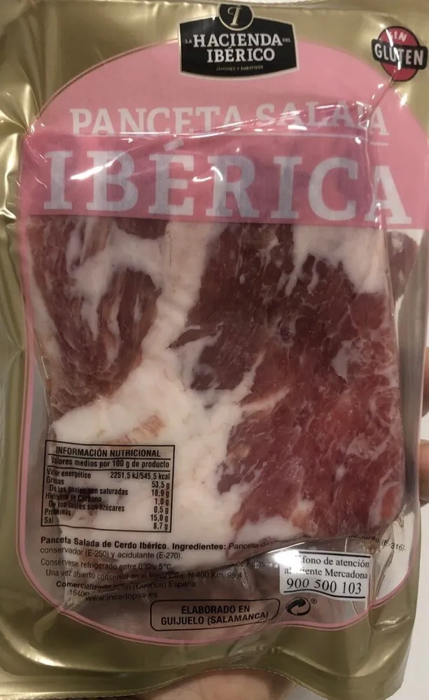 Panceta salada iberica