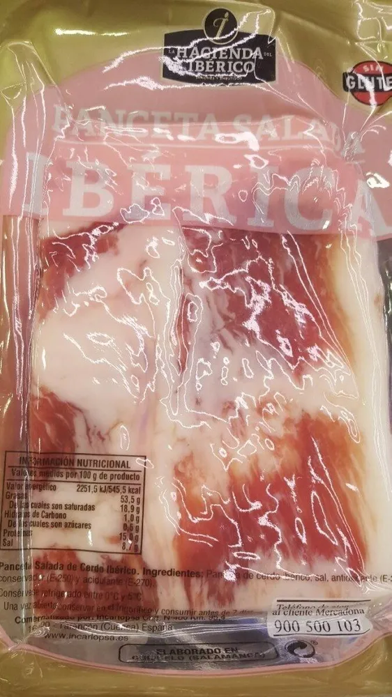 Panceta salada iberica