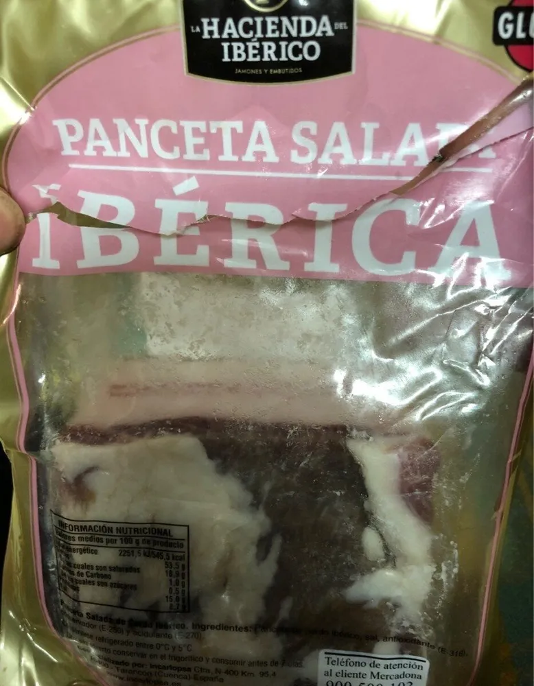 Panceta salada iberica