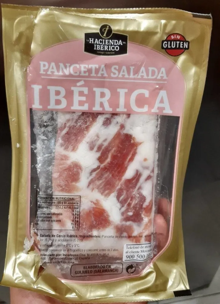 Panceta salada iberica