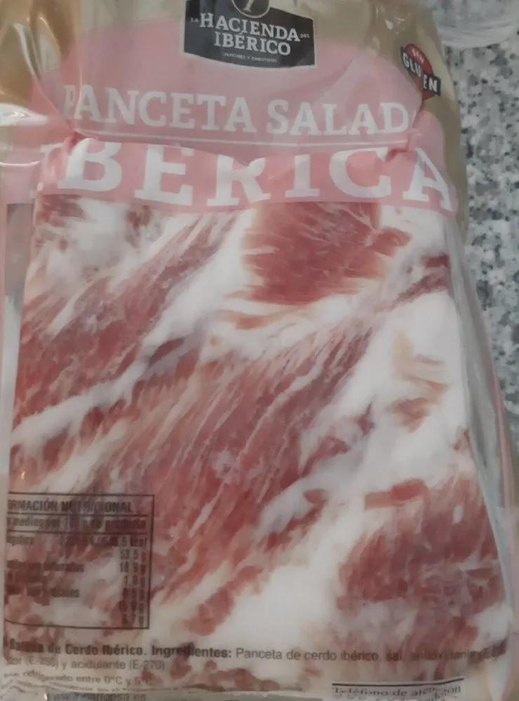 Panceta salada iberica