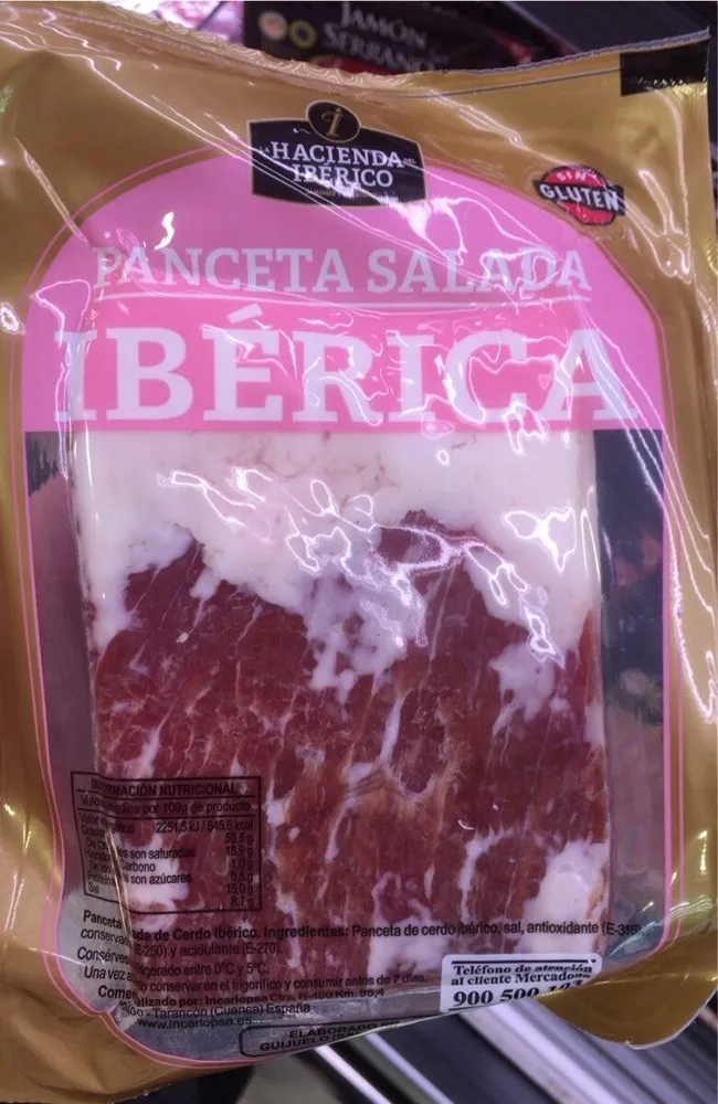 Panceta salada iberica