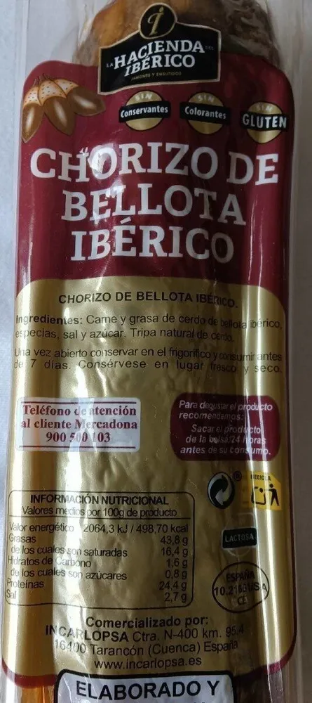Chorizo de bellota ibérico