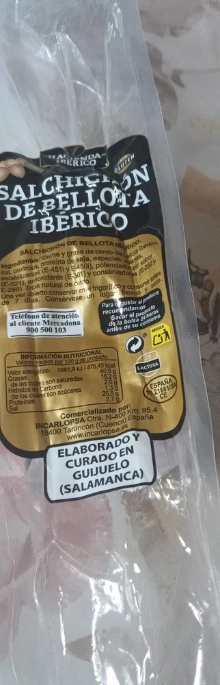 Salchicón de bellota ibérico