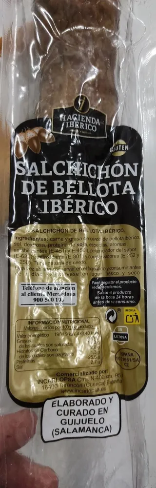 Salchichón de bellota ibérico