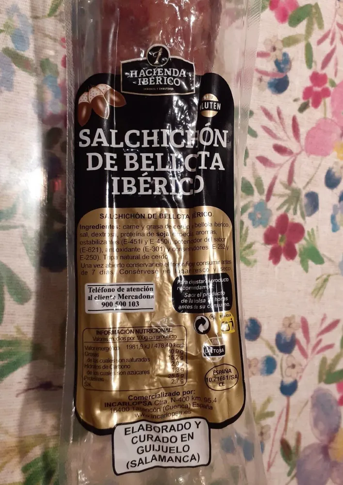 Salchichón de bellota ibéricos