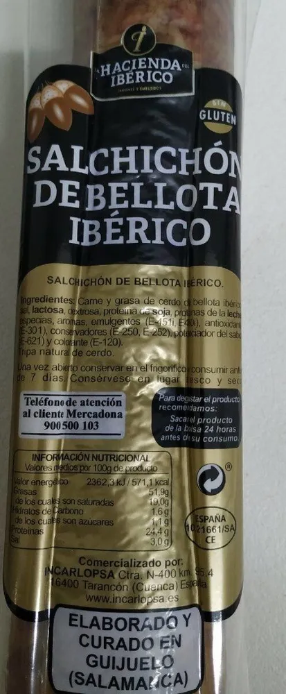 Salchichón de bellota ibérico
