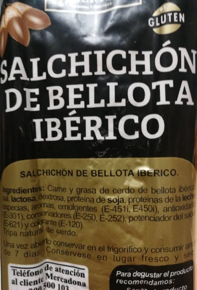 Salchichón de bellota ibérico