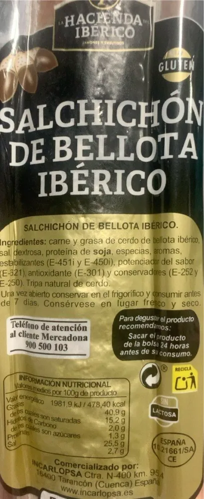 Salchichon de bellota Iberico
