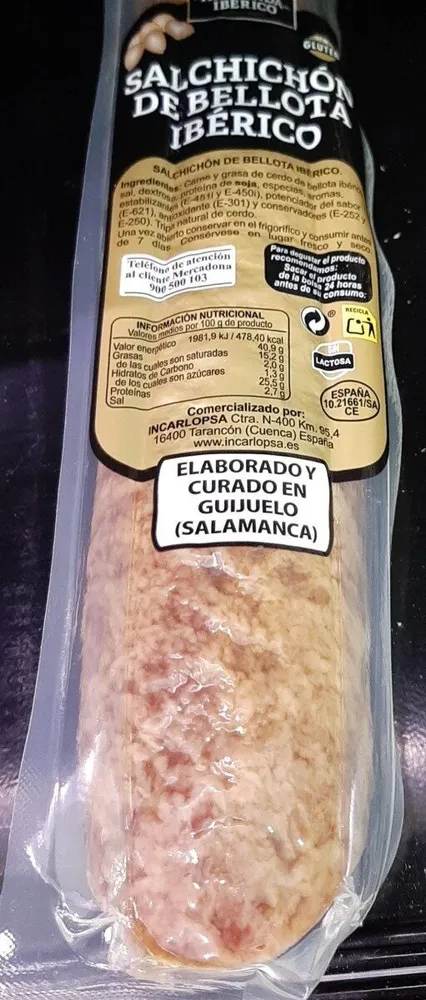 Salchichón de bellota ibérico