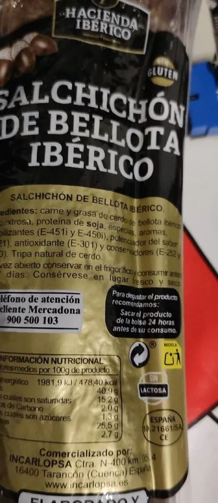 Salchichón de bellota iberico