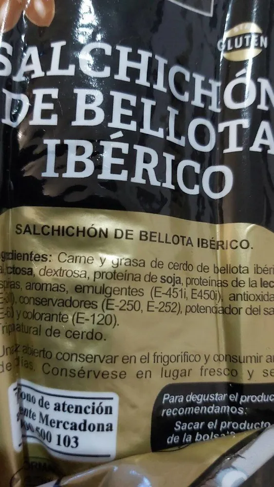 Salchichón de bellota ibérico