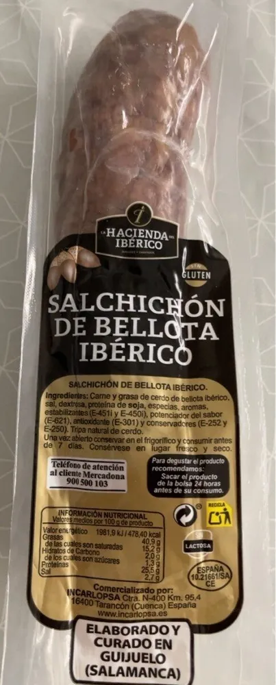 Salchichón de bellota ibérico