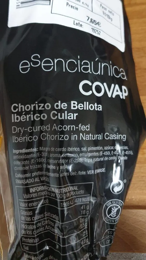 Chorizo de Bellota ibérico Cular