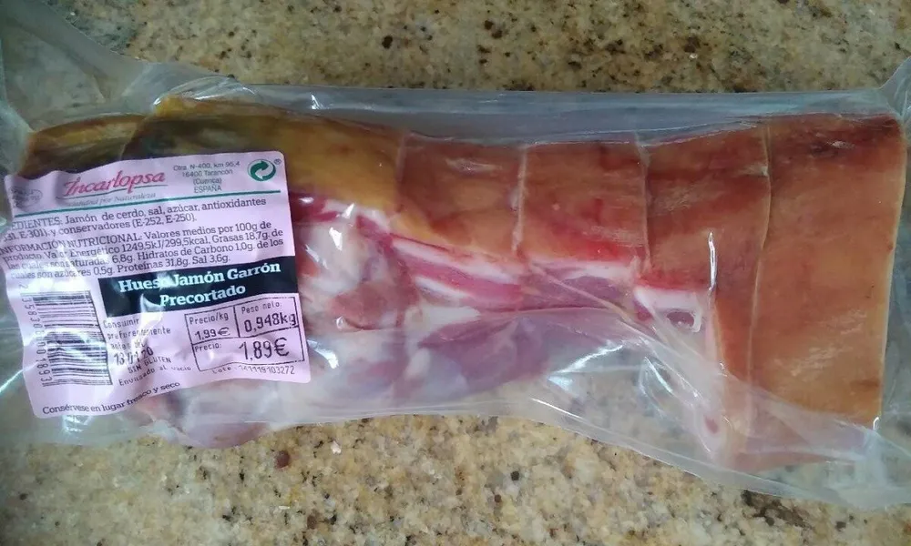 Hueso jamón garrón precortado