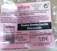 Hueso jamón garrón precortado