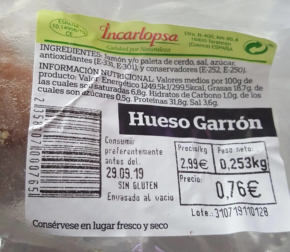 Hueso garrón