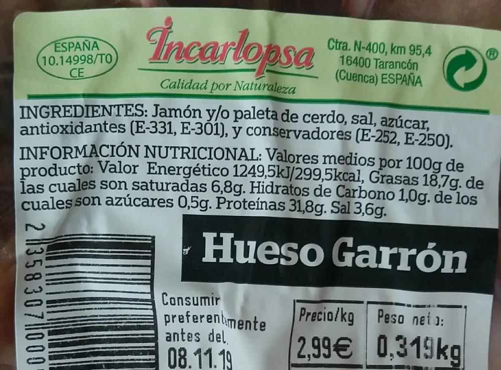 Hueso de jamón
