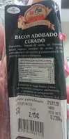 Bacon adobado curado
