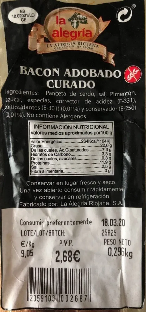 Bacon Adobado