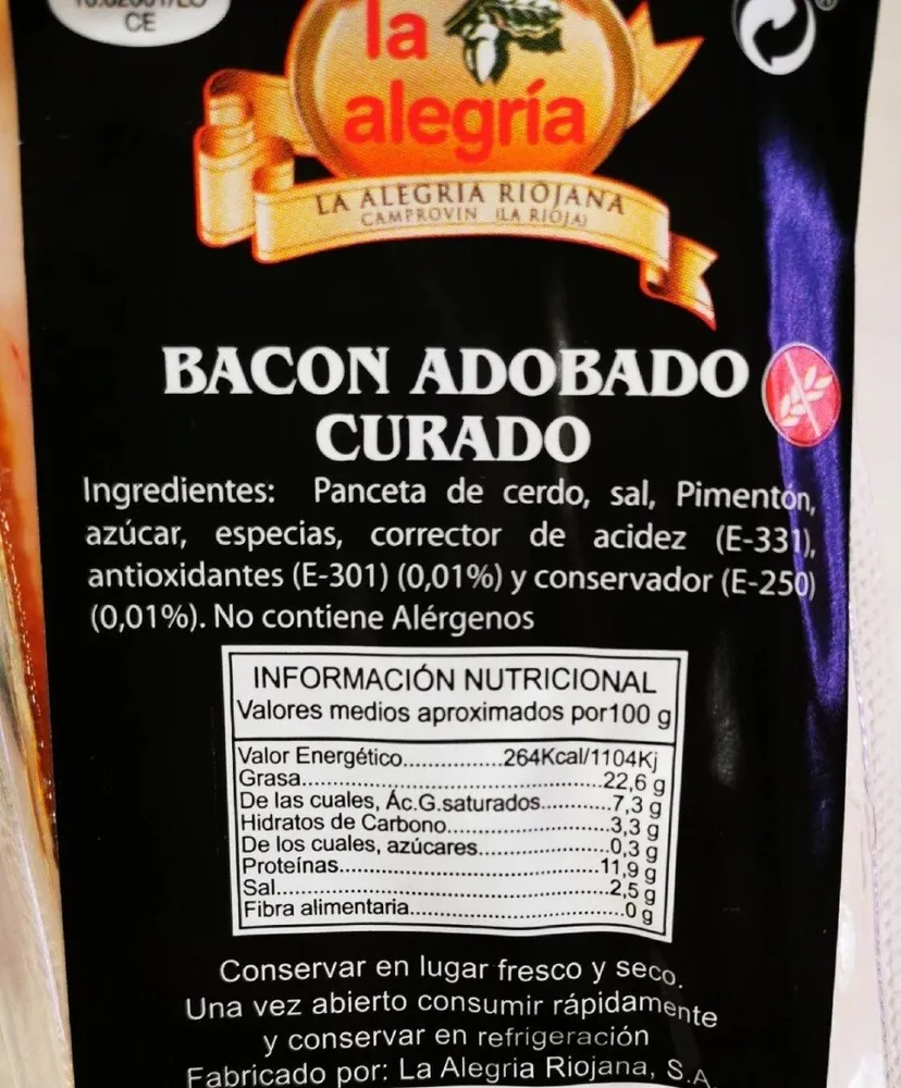 Bacon adobado