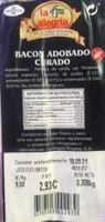 Bacon adobado curado