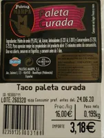 Taco Paleta Curada