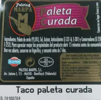 Taco paleta curada