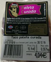 Paleta curada