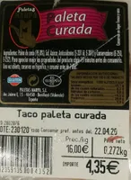 Paleta Curada