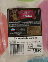 Taco paleta curada