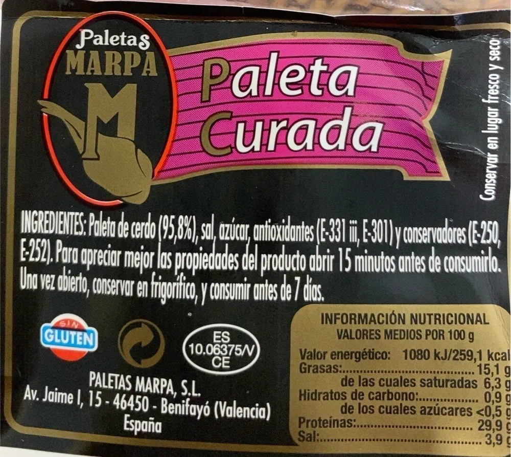 Paletas Marpa