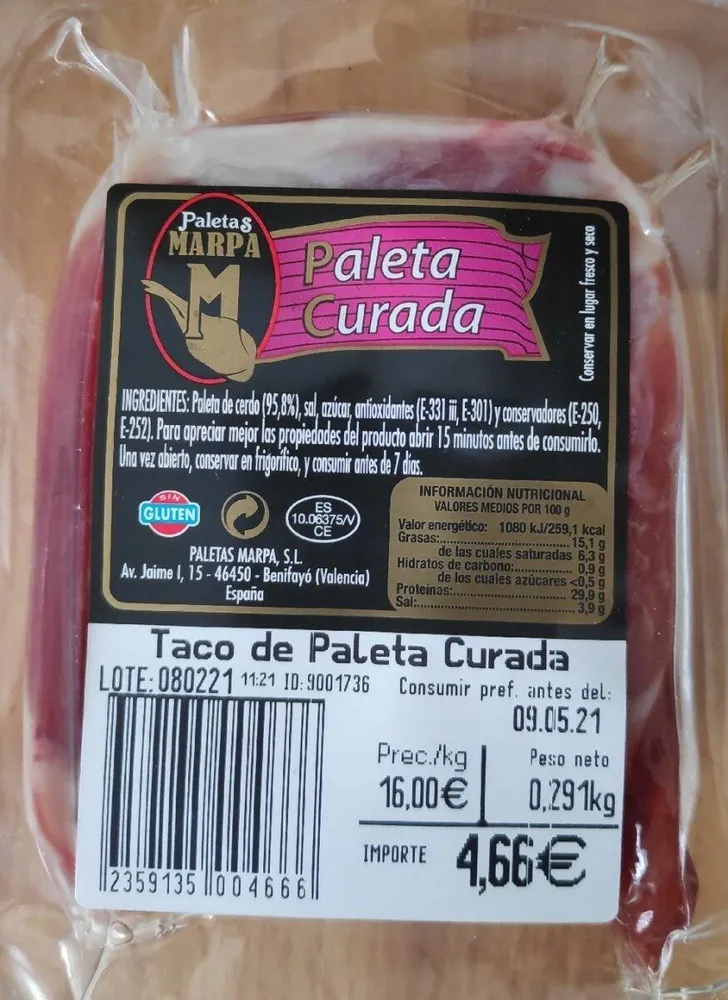 Paleta Curada