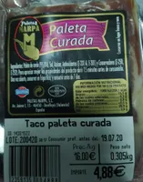 Paleta curada