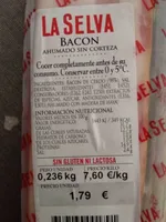 Bacon ahumado sin corteza