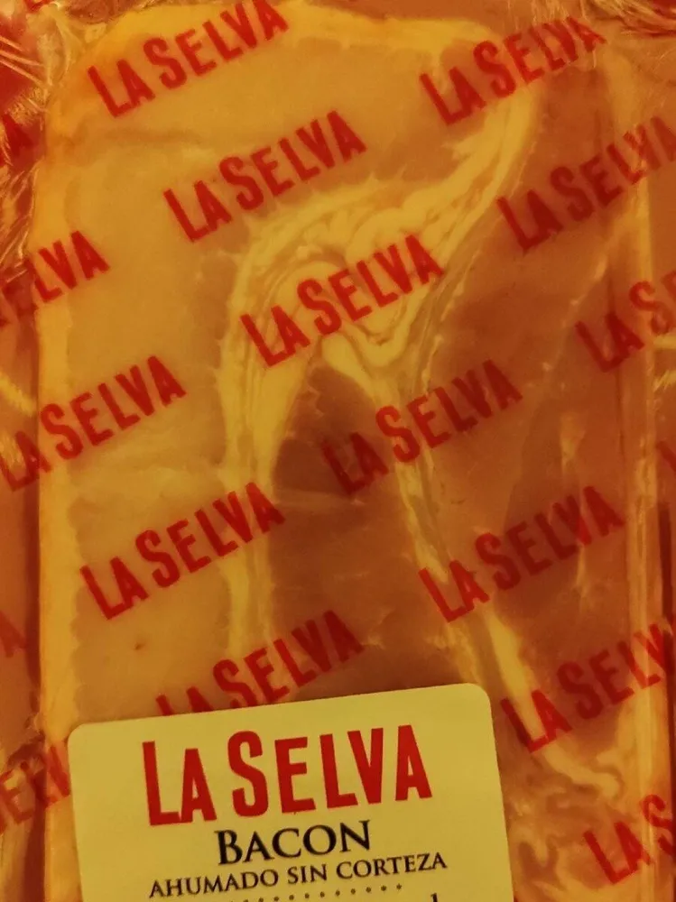 Bacon ahumado sin corteza