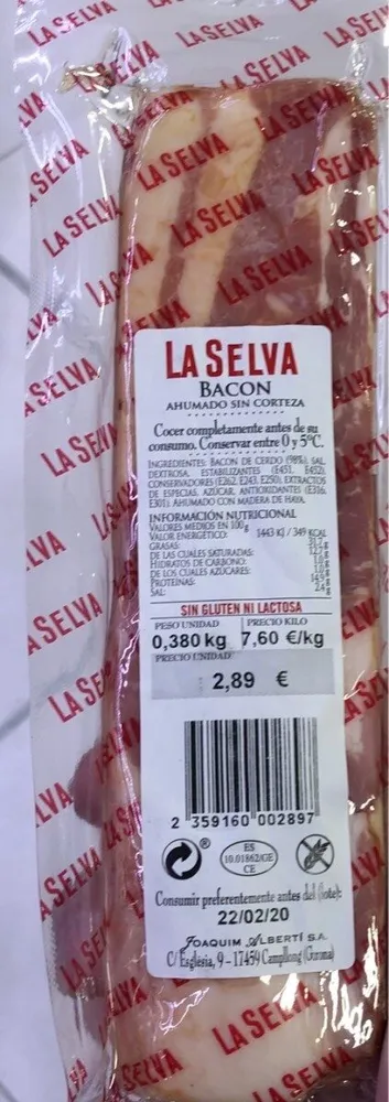 Bacon ahumado sin cortesa