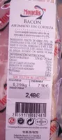 Bacon ahumado sin corteza