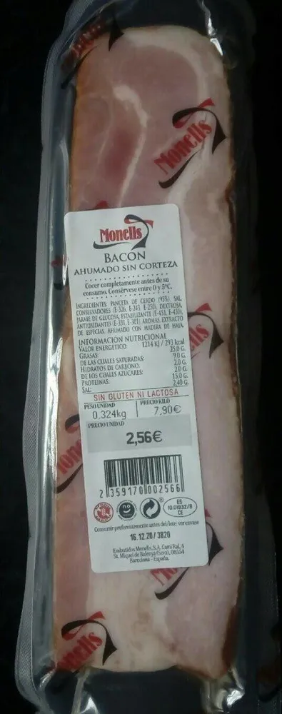 BACON Ahumado sin corteza
