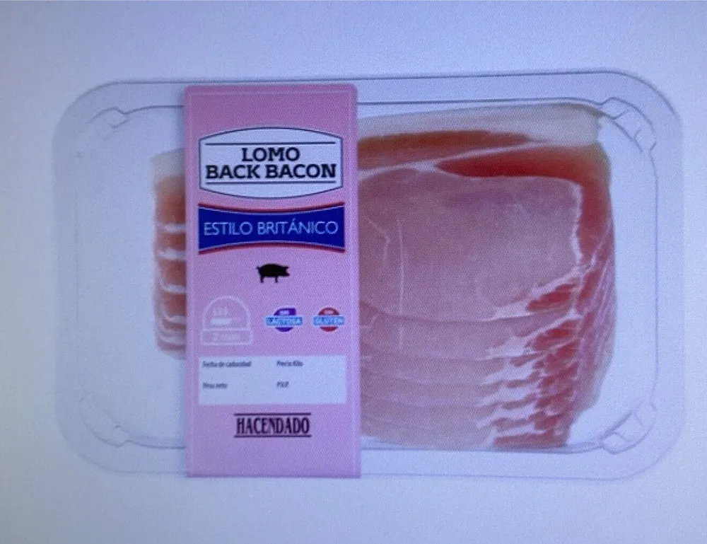 Lomo Back Bacon estilo britanico