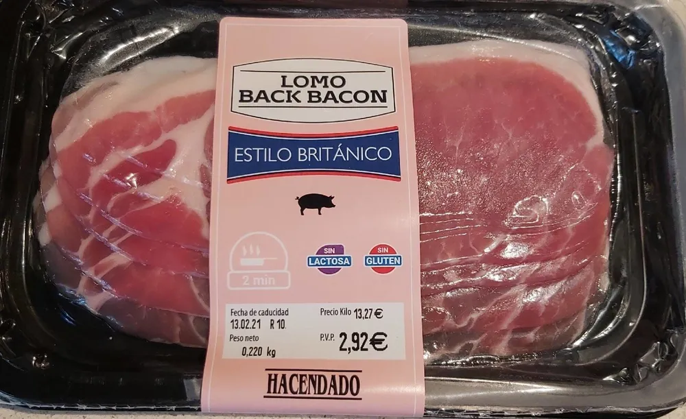 LOMO BACK BACON DE CERDO