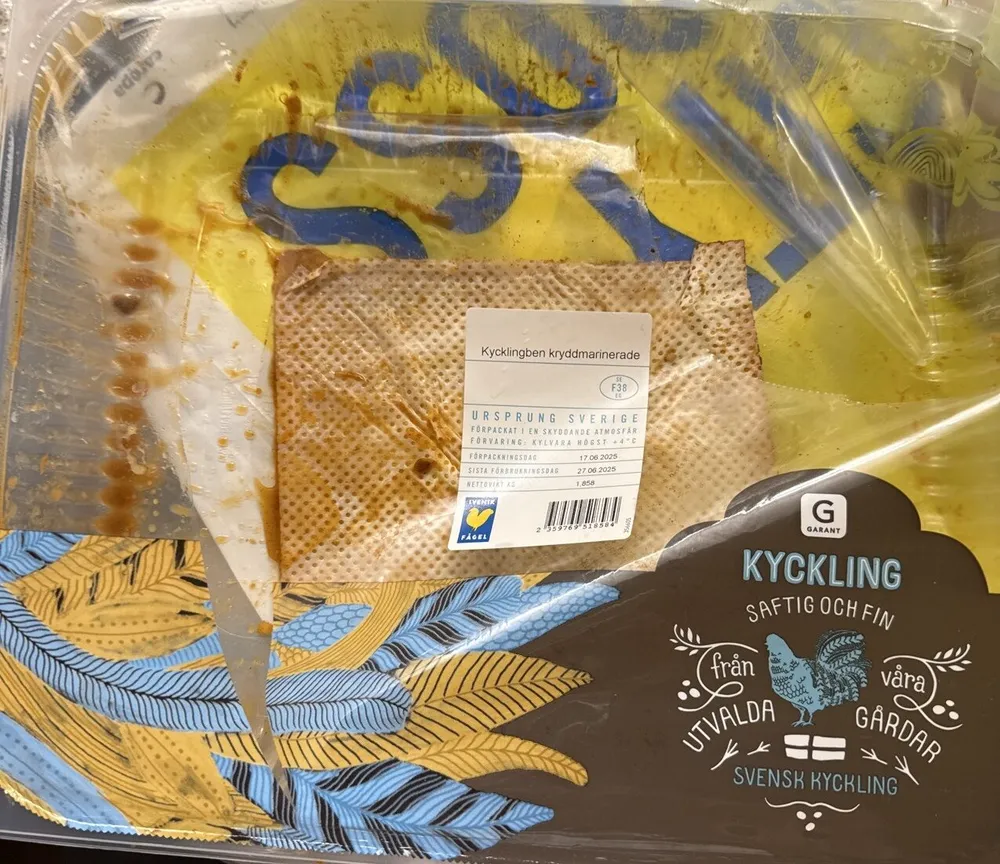 Kycklingben kryddmarinerade