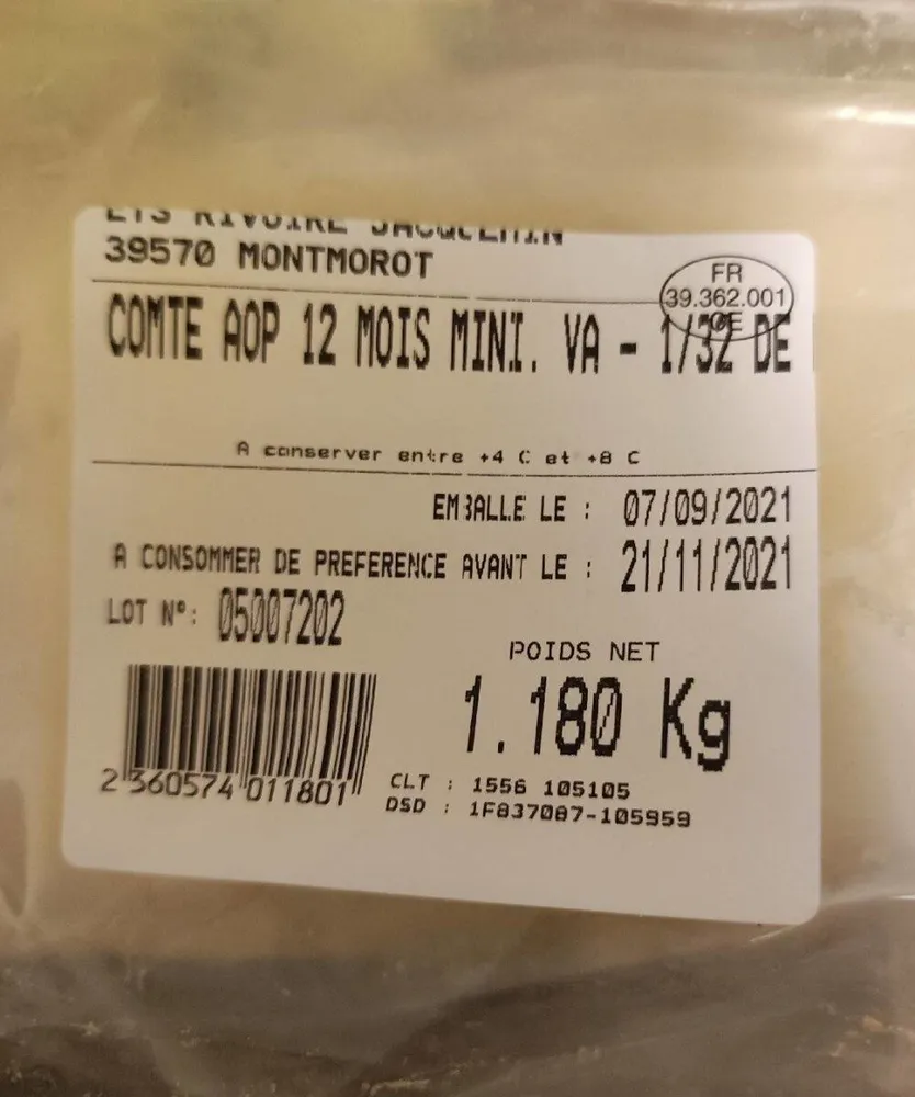 Comté AOP 12 Mois mini