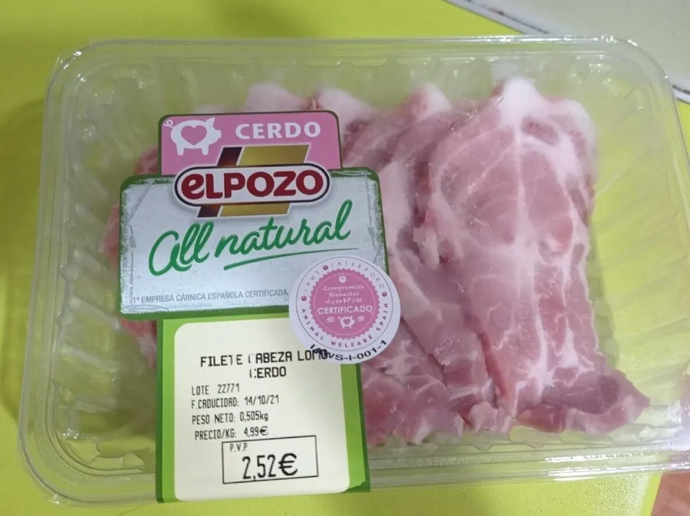 Filete cabeza de lomo