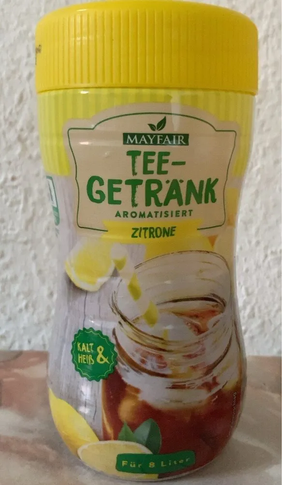 Tee-Getränk aromatisiert Zitrone